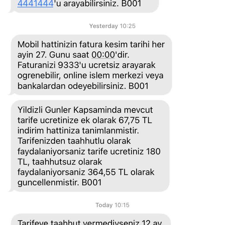 Türk Telekom Numara Taşıma Sonrası Fatura Artış Problemi