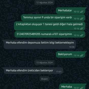A101 Ekstra'dan Aldığım Ürün 50 Gündür Gelmedi