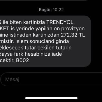 Trendyol Farklı Ve Fazla Tutar Çekildi, Destek Yok
