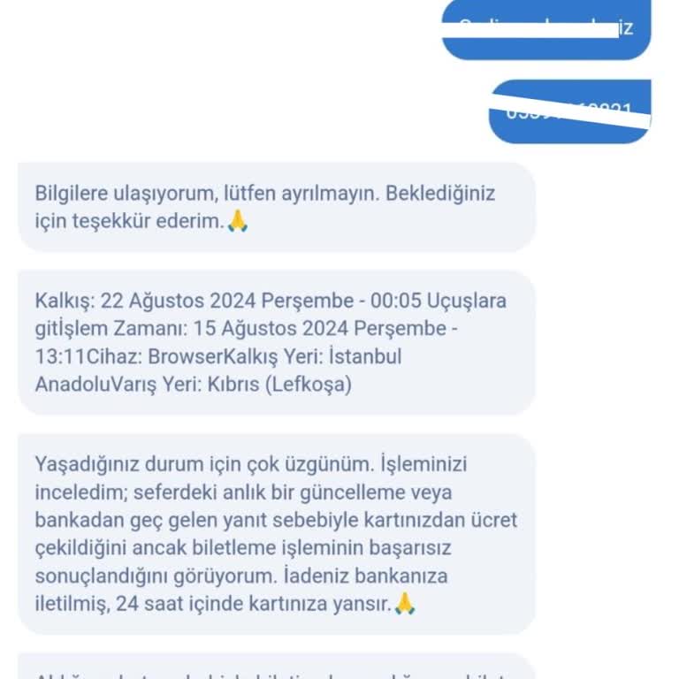 Obilet Para Çekildi Bilet Kesilmedi