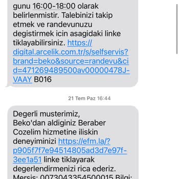 Beko Servis Ve Marka Gelmiyor
