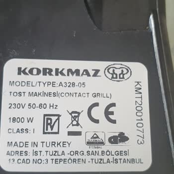 Korkmaz Mutfak Eşyaları Korkmaz Tost Makinesi Plakaları Dayanıksız Ve Pahalı