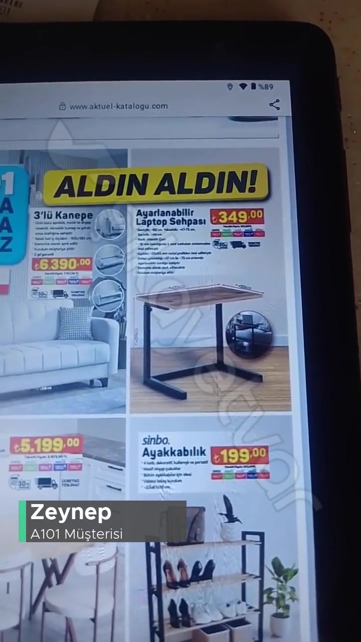 A101 Laptop Sehpası Mağduriyeti! videonun kapak resmi