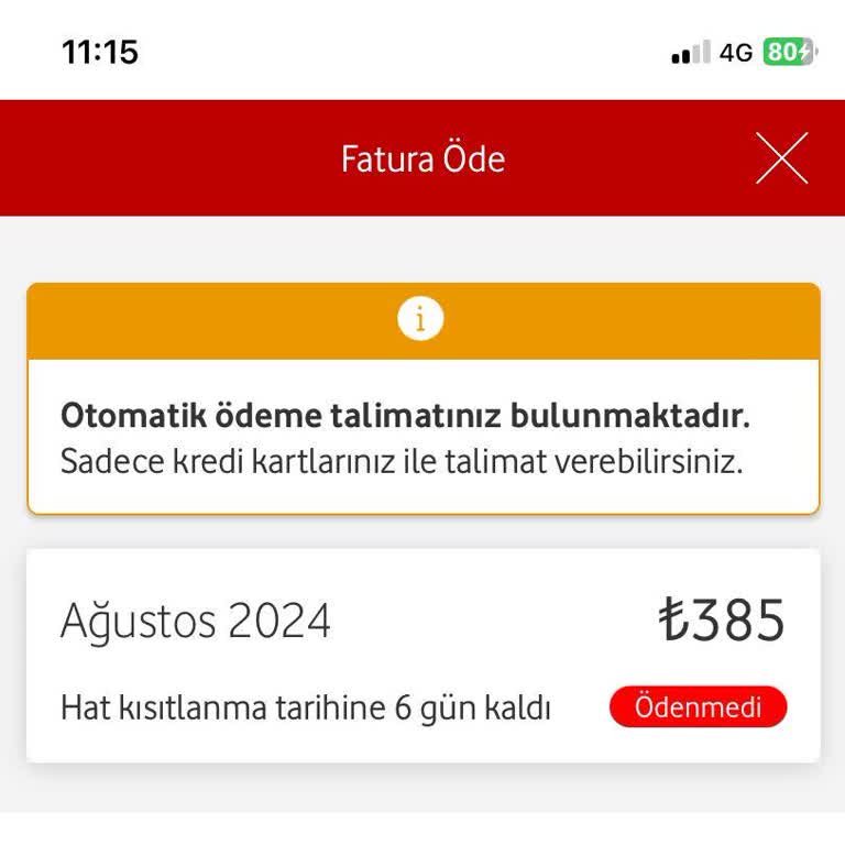 Vodafone'da Otomatik Ödeme Sorunu ve Müşteri Hizmetleri İlgisizliği