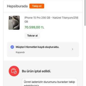 Hepsiburada İPhone 15 Pro