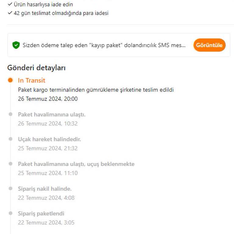 Temu Siparişim Gümrükte Kaldı