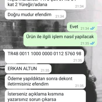 Serenity.mobilya (Instagram) Güvenilir Olmayan Satıcı Ve Sahte IBAN Sorunu