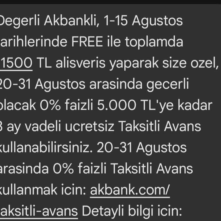 Akbank Kampanyasını Yerine Getirmiyor