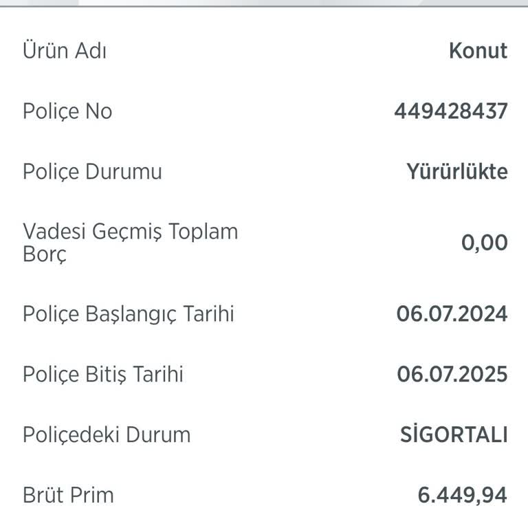 Türkiye Sigorta Krediye Bağlı Konut Kredisi İptali Hk.