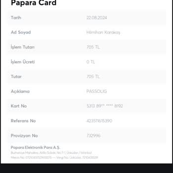 Passolig Karta Para Yüklememe Rağmen Param Hesaba Yansımıyor