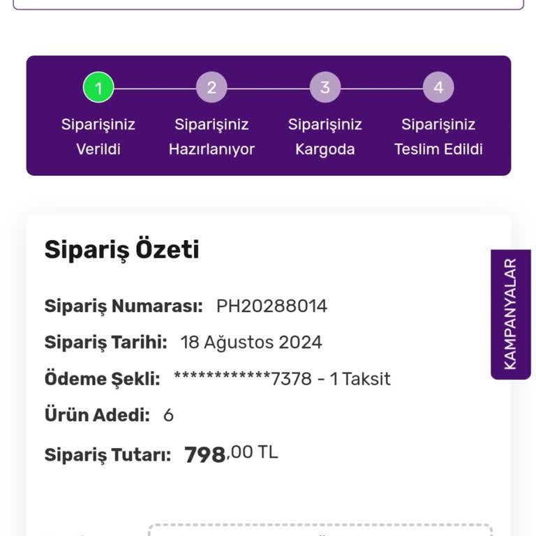 Gratis Siparişimi 4 Gündür Kargolamıyor