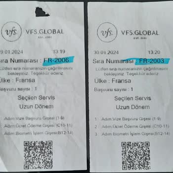 VFS Global Başvuru Parası İadesi