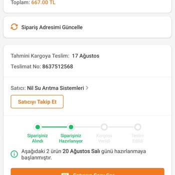 Trendyol Satıcısından Beklenen İlgi Gösterilmedi