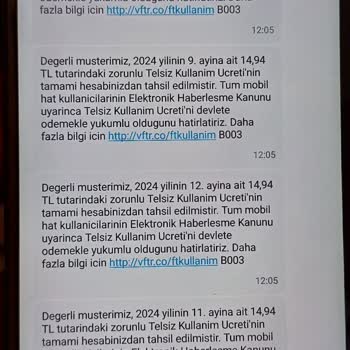 Faturasız Hattımın Geçişinde Haksız Ücret Tahsilatı