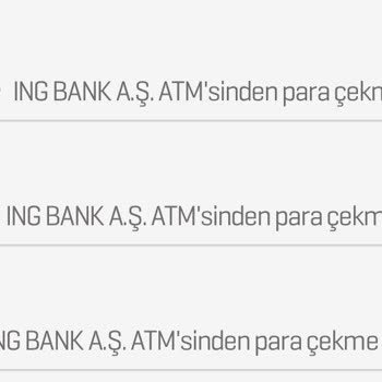 ING Bank ATM 'sindeki Arızadan Dolayı Paramı Vermedi