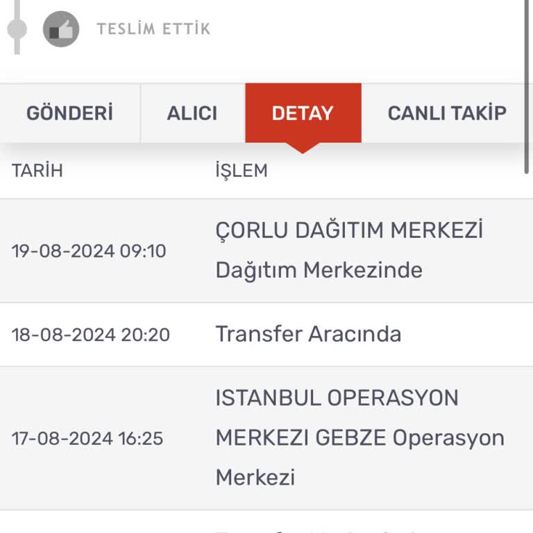 Kargomsende Teslimat Sorunu Var