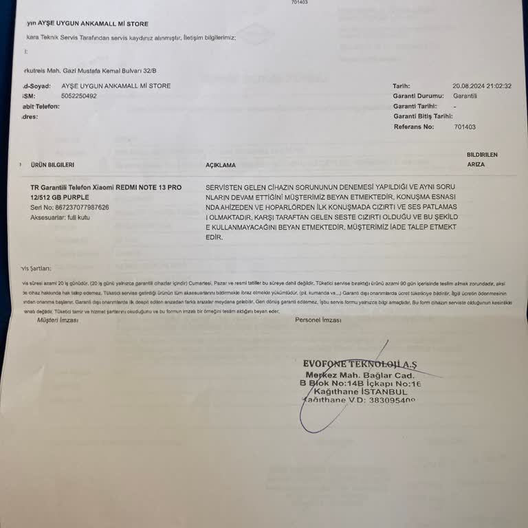 Xiaomi Mi Store Sattığı Ürünün Arkasında Durmuyor Müşteriyi Muhatap Almıyor