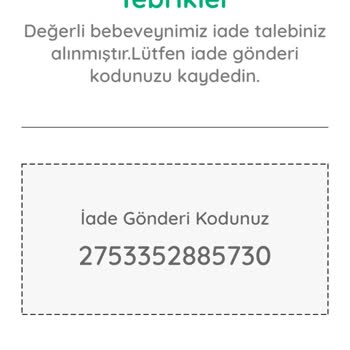 ebebek Haksız Yansıtılan Kargo Ücreti Hakkında
