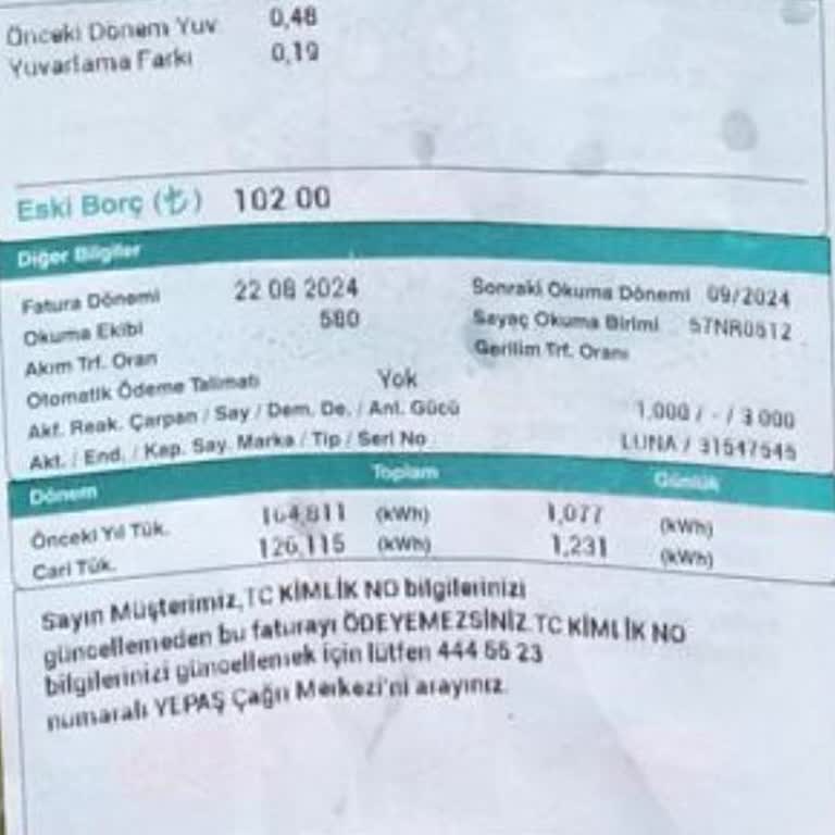YEPAŞ Elektrik Borcu Sistemde Görünmüyor