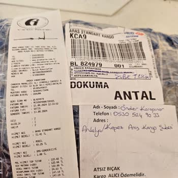 Aras Kargo Haksız Kazanç İlgisizlik Vsvs