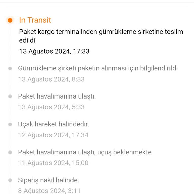 Temu Gümrük İn Transit