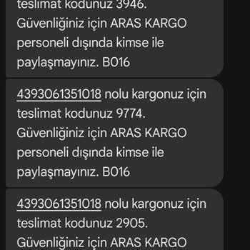 Aras Kargo Aras Aramadan Kargomu İadeye Gönderdi