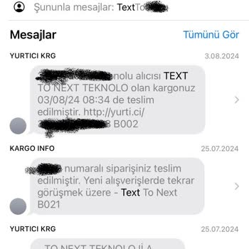 Text To Next Zaman Kapsülü Ürün Kararması Ve 20 Gün Değişim Süresi