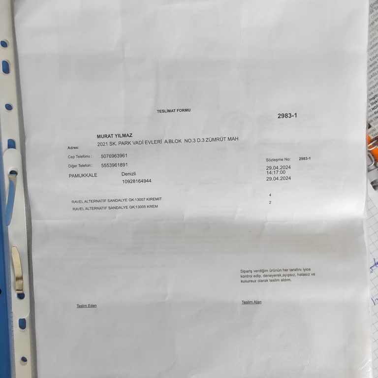 Divan Ev Ürün Teslimi