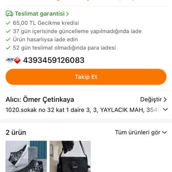 TEMU’DAN Verdiğim Siparişin Takip Numarası Hatalı!