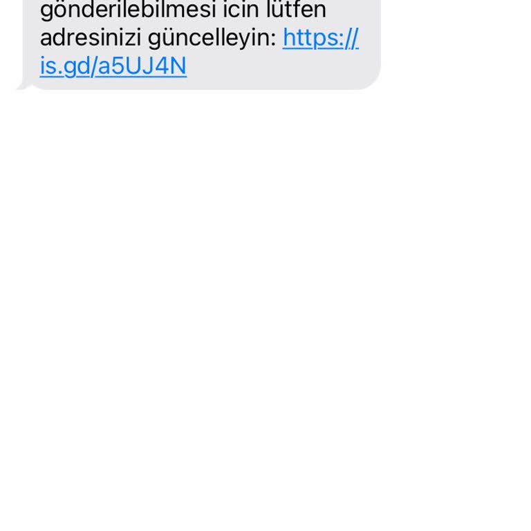 PTT Kargo Şüpheli Kargo Mesajları