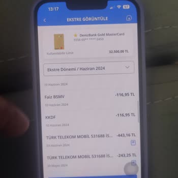 Kredi Kartı Bloke İşlemi Denizbank