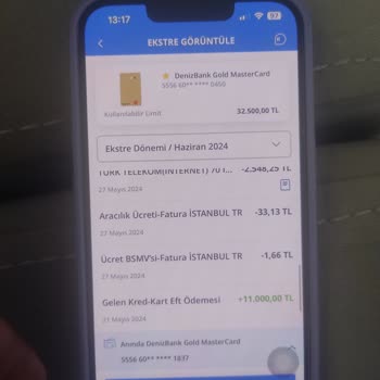 Kredi Kartı Bloke İşlemi Denizbank