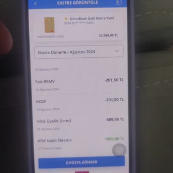 Kredi Kartı Bloke İşlemi Denizbank