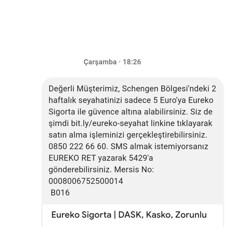 Eureko Sigorta Seyahat Mesajı Neden Geliyor?