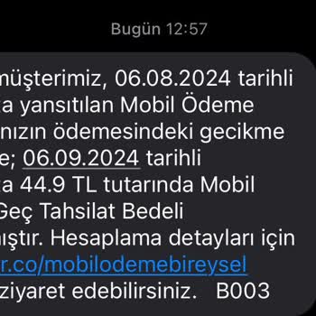 Vodafone'dan Haksız Gecikme Cezası