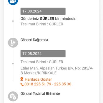 MNG Kargo Kırıkkale Şubesi Hizmet Şikayeti