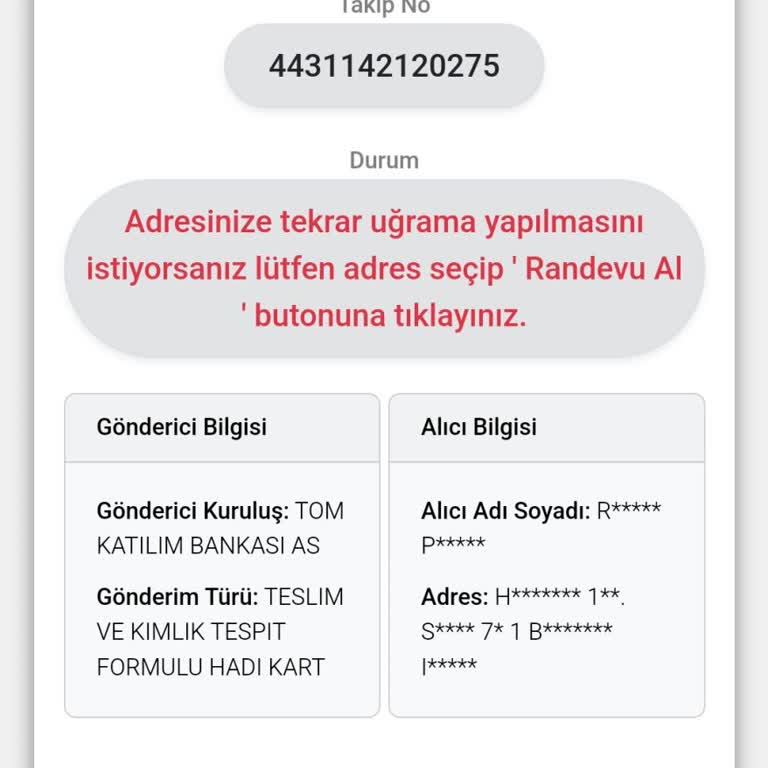 Kuryenet Kartımı Teslim Etmiyor!