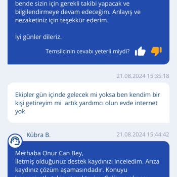 TurkNet Hizmet Kalitesi Ve Teknik Destek Sorunları