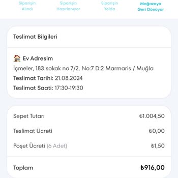 A101 Teslim Edilmeyen Ürünler Ve İade Edilecek Bedel