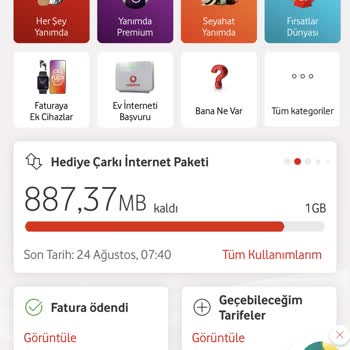 Hediye İnternet Kullanımı Hatası ve Fatura Sorunu