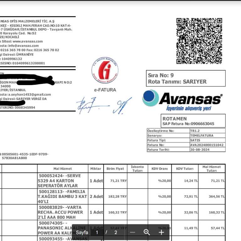 Avansas' A Verilen Sipariş Gecikmesi