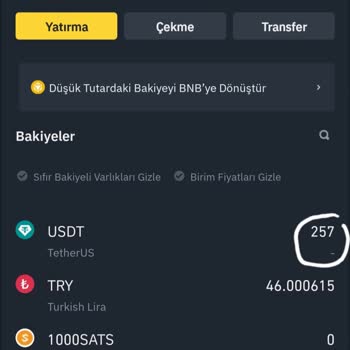 Binance TR Al Sat İşlemi Cüzdanımda Gözükmüyor