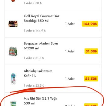 Cepte Şok Tarihi Geçmiş Süt Getirdi Ve Teslimatları Çok Geç Oluyor.