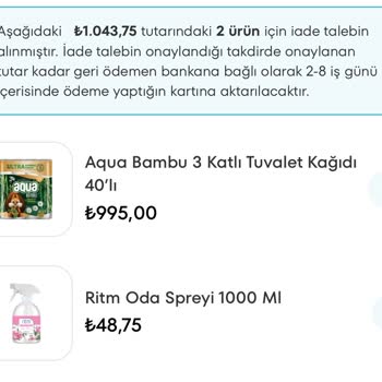 A101 Kapıda Para İadesi Alamıyorum.