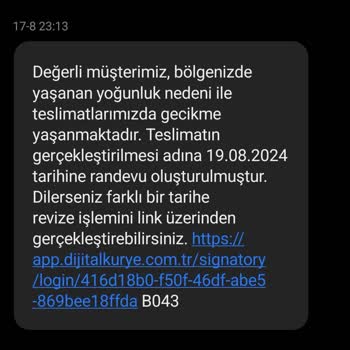 Dijital Kurye Teslim Tarihini Sürekli Erteliyor