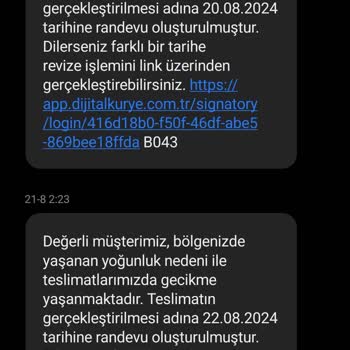 Dijital Kurye Teslim Tarihini Sürekli Erteliyor