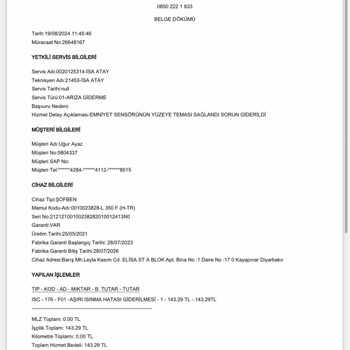 DemirDöküm Şofben Sürekli Arıza Veriyor