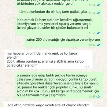 Partiden.com Görseli Farklı Ürün, İade Ücretinin Alıcıya Ait Olması