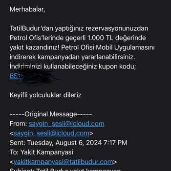 Petrol Ofisi Ve Tatilbudur Yakıt Kampanyası!