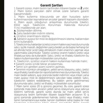 Raks Bozuk Vantilatör İadesi Alınmıyor